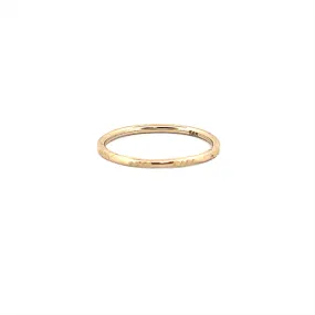 14K Gold Spaced Diamond Cut Fashion Band