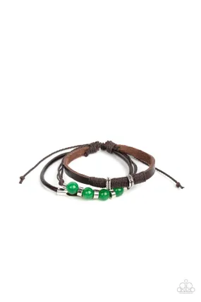 Amplified Aloha Green Urban Slide Bracelet - Paparazzi Accessories