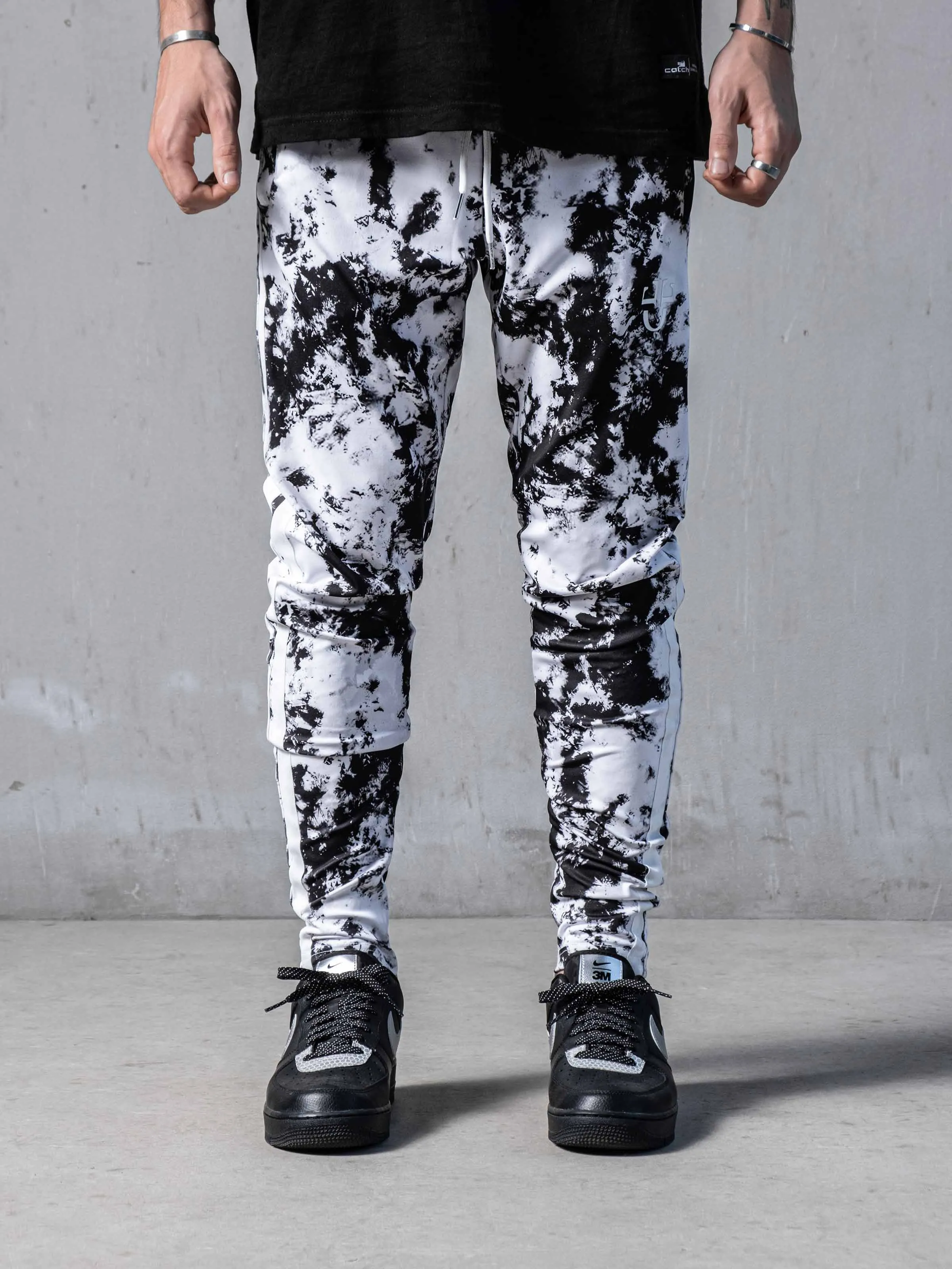 Bleached on Black Sweatpants