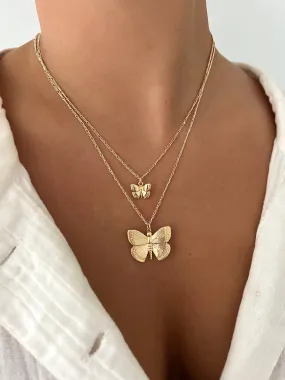 BUTTERFLY ON FIGARO NECKLACE