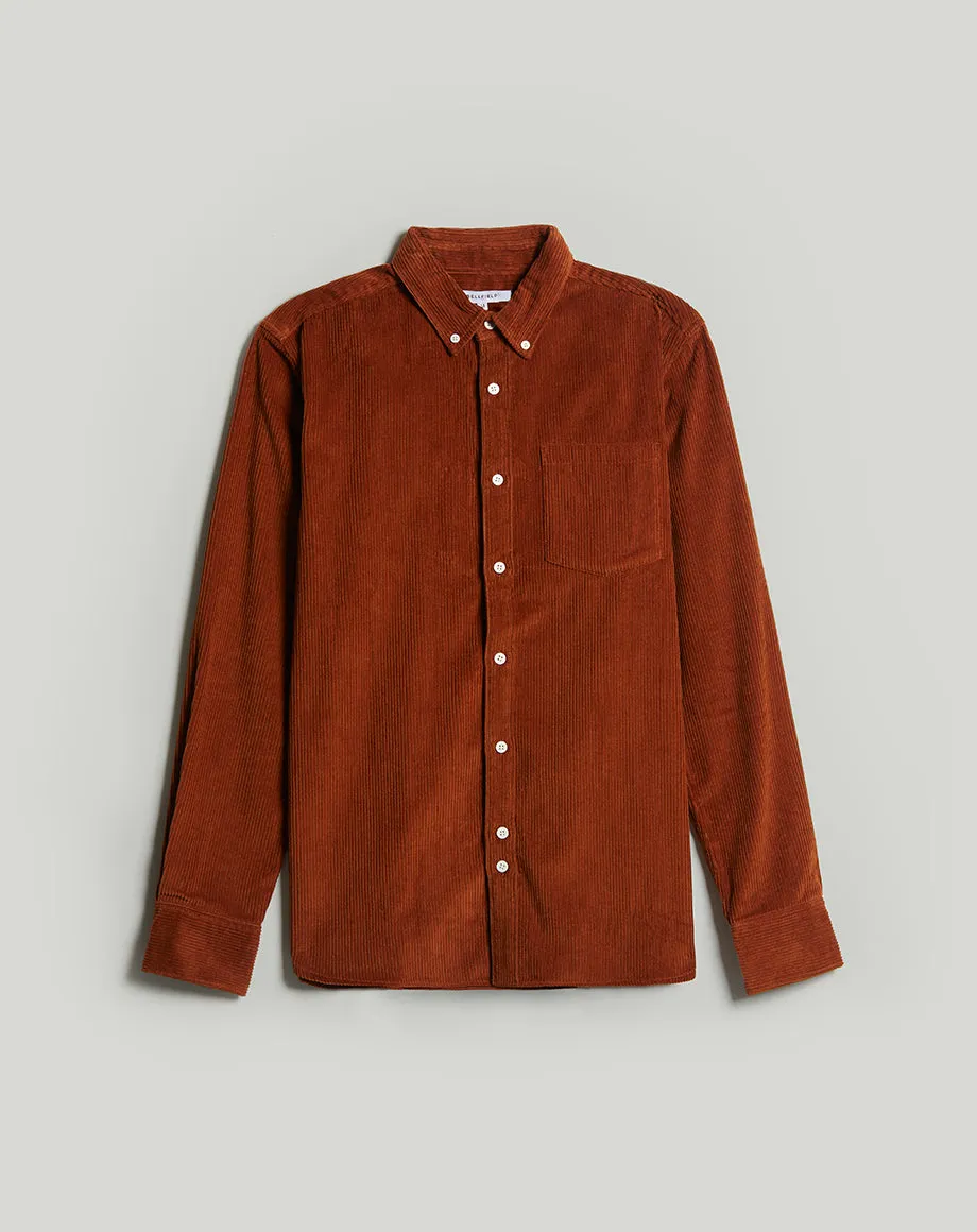 CAESAR CORDUROY MENS SHIRT | OLD GOLD