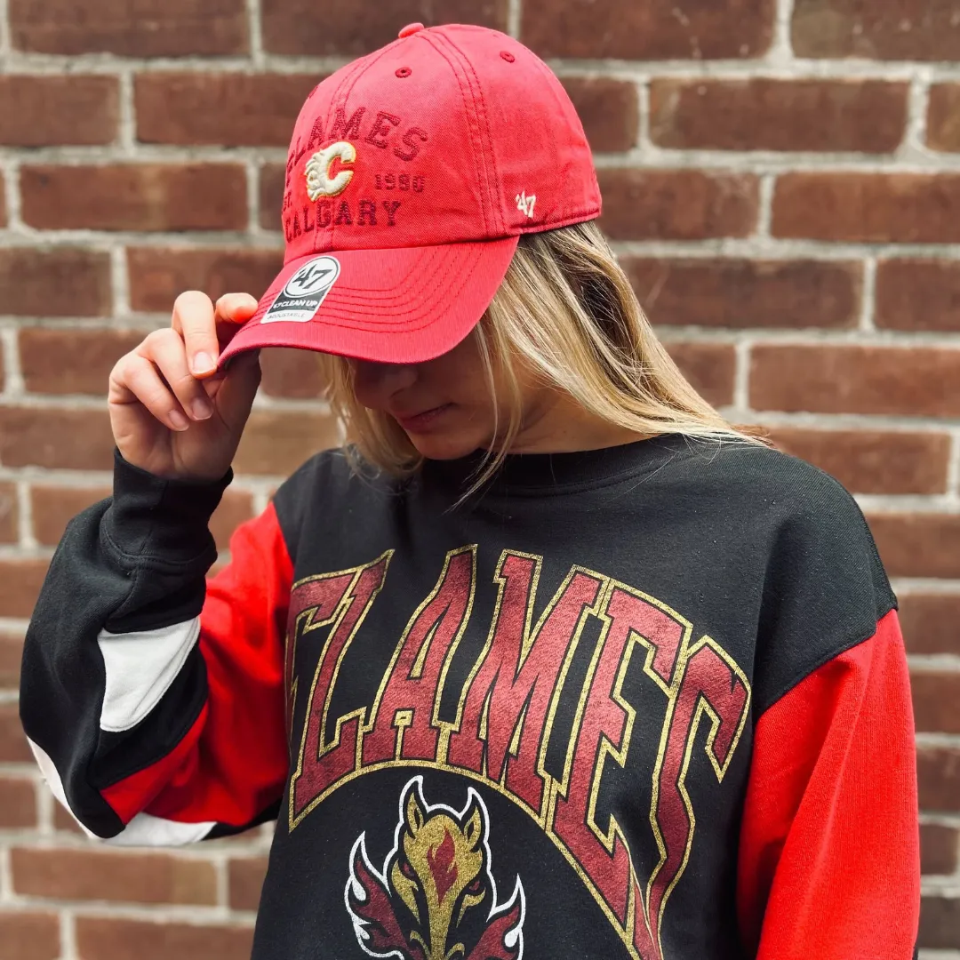 Calgary Flames NHL Double Header Nova Dorset Park Crew Sweater (Women's)