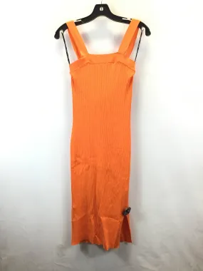 Dress Casual Midi By Forever 21 In Orange, Size: Xl