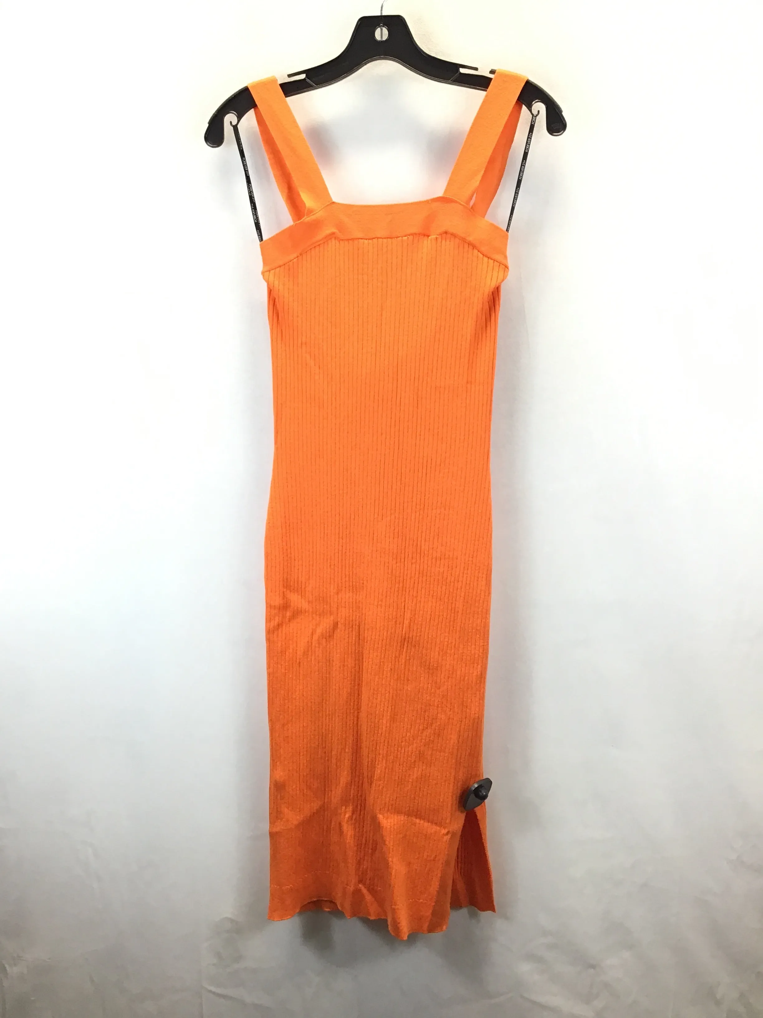 Dress Casual Midi By Forever 21 In Orange, Size: Xl