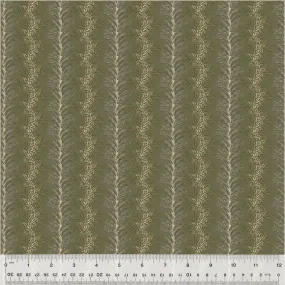 Fabric FERN STRIPE CELADON from GARDEN TALE Collection by Jeanne Horton 53826-21