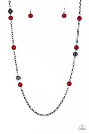 Fashion Fad Red Necklace - Paparazzi Accessories