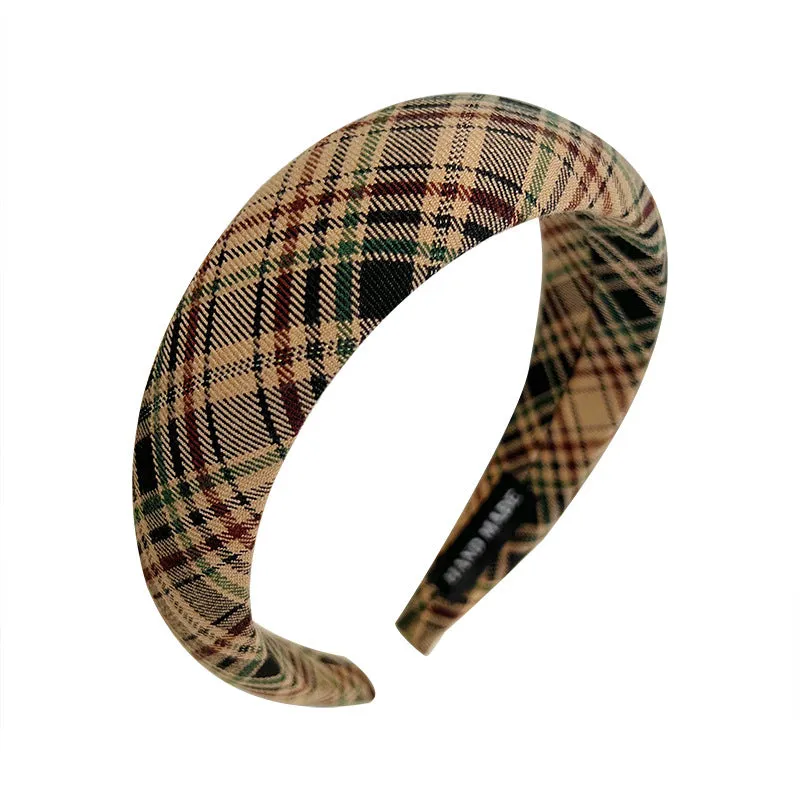 French Retro Fashion Plaid Headband (5 colors)