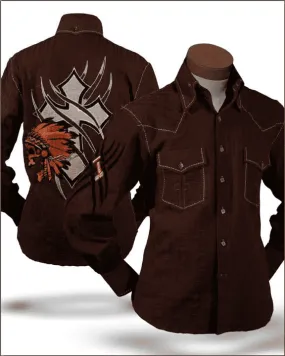 Men's Fashion Shirt - Indian Brown