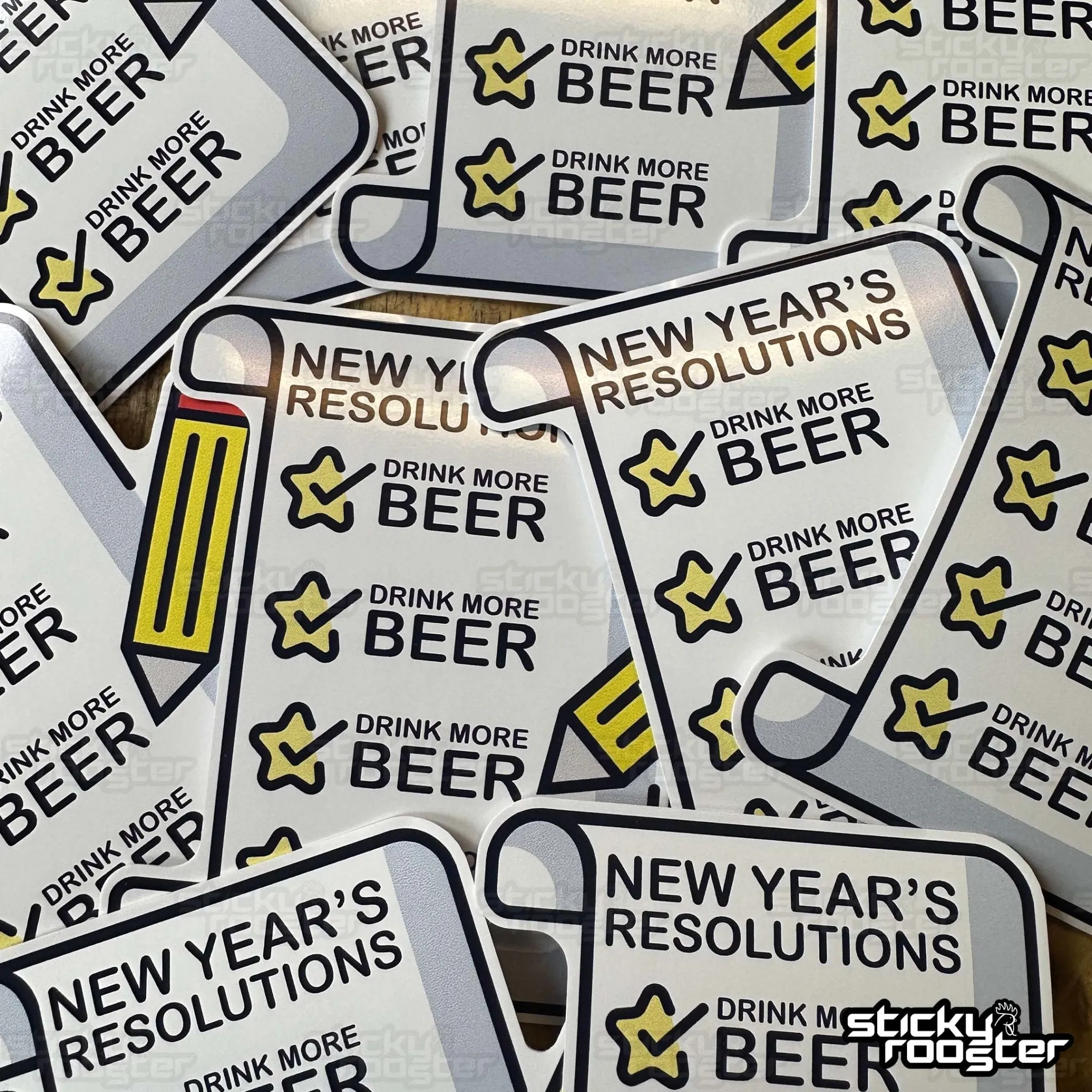 New Year's Resolutions sticker