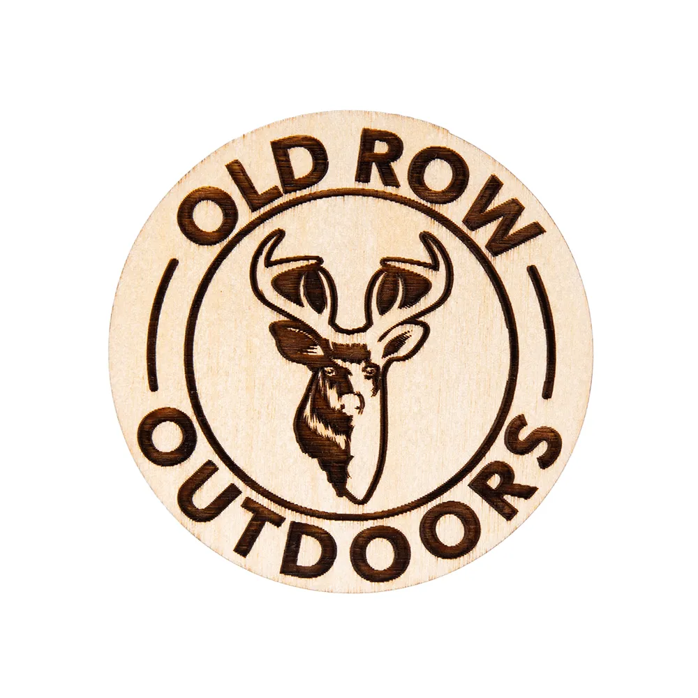 Old Row Outdoors Wooden Coaster Set