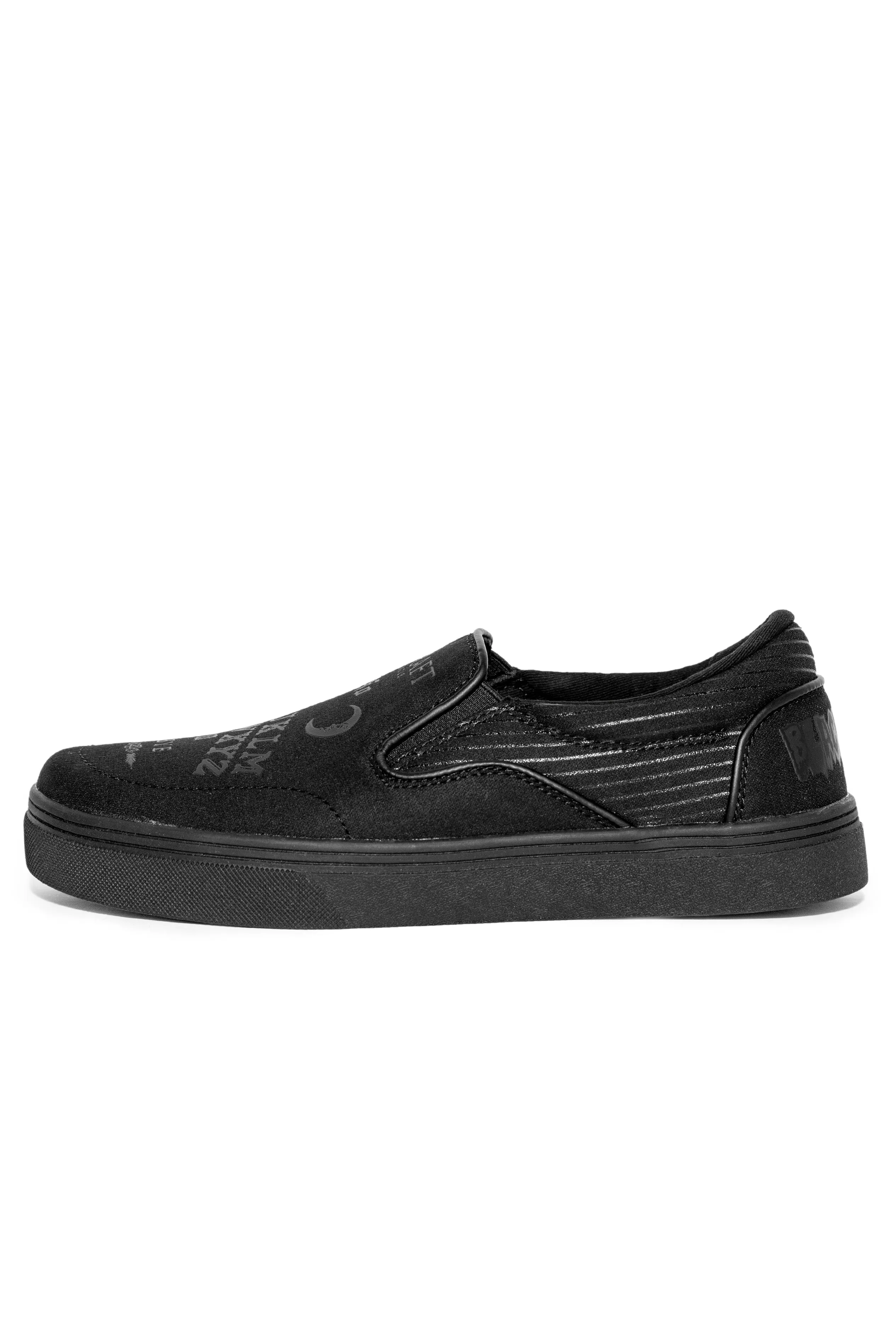 Ouija - Black on Black Slip On Sneaker