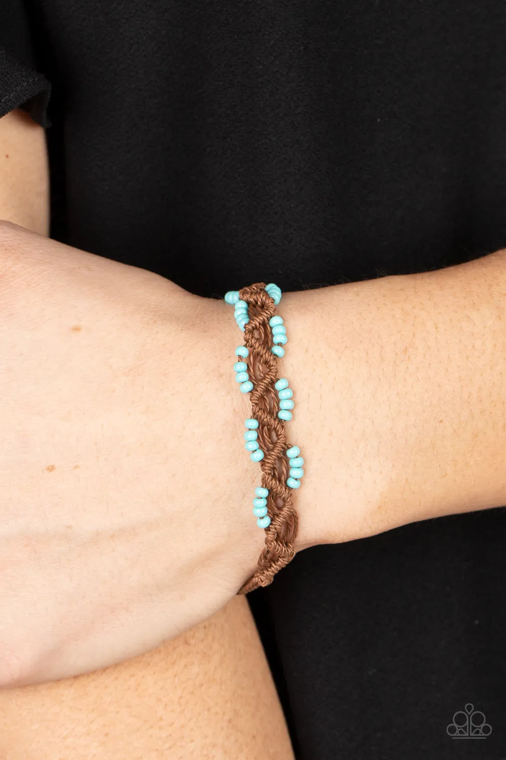 Paparazzi Cast a Wide Net Blue Urban Bracelet