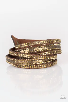 Paparazzi Rock Star Attitude - Urban Wrap Bracelet