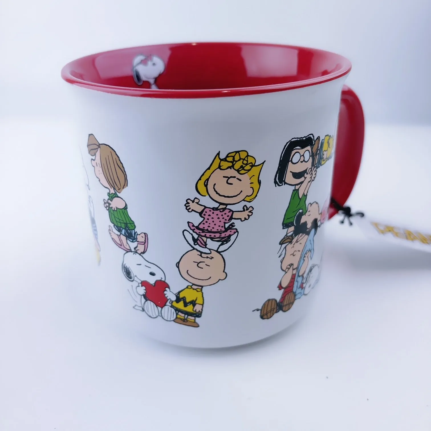 Peanuts Charlie Brown & Friends LOVE Ceramic Mug 21 oz