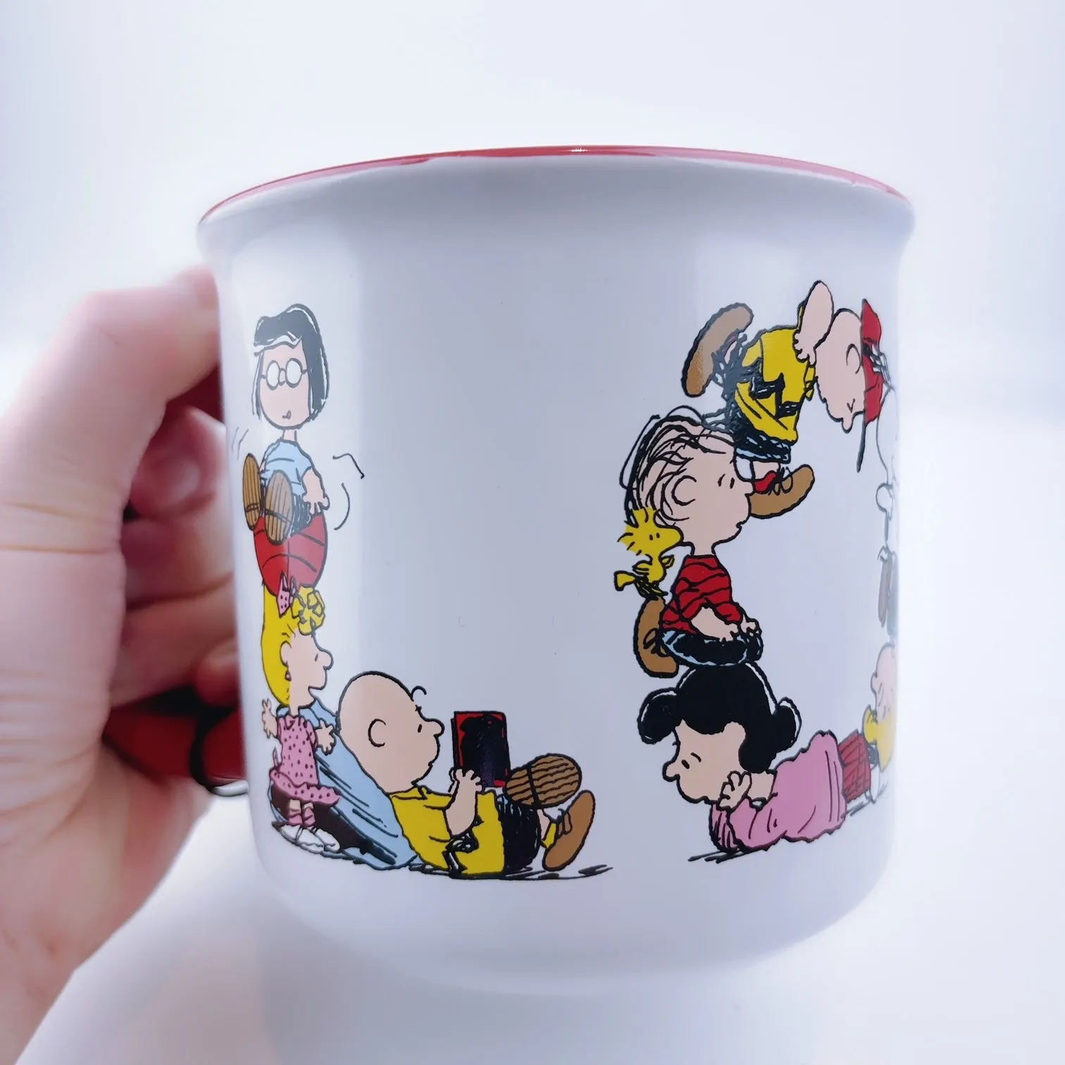 Peanuts Charlie Brown & Friends LOVE Ceramic Mug 21 oz