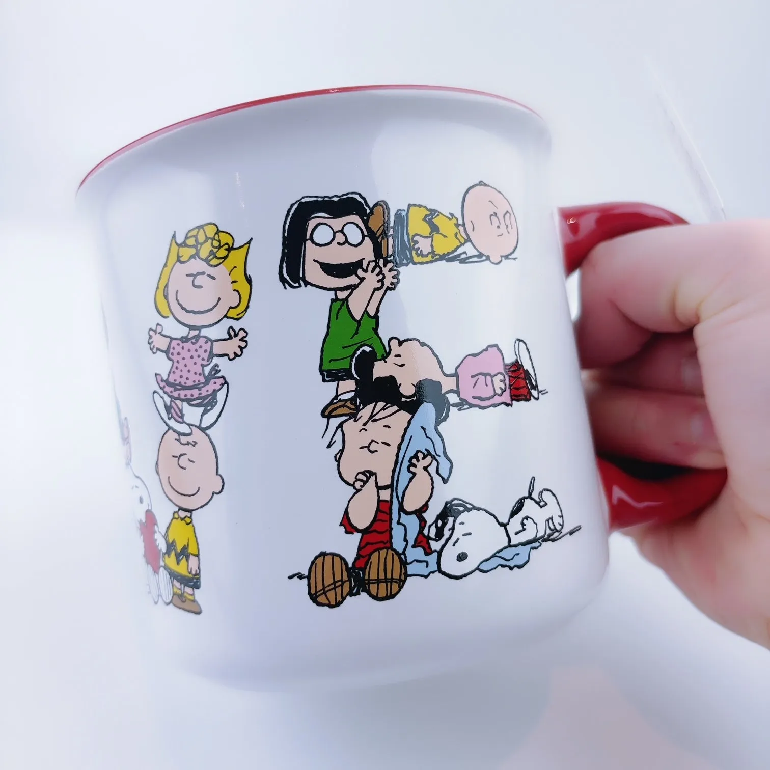 Peanuts Charlie Brown & Friends LOVE Ceramic Mug 21 oz