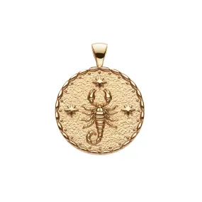 SCORPIO JW Zodiac Pendant Coin - Oct 23 - Nov 21