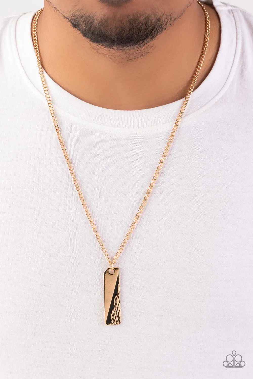 Tag Along Gold-Urban Necklace