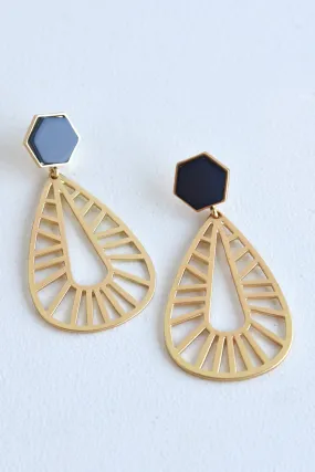 VALENTINA EARRINGS -NAVY