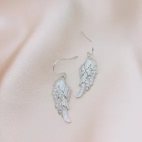 Women's Fashion Angel Wing CZ Earring