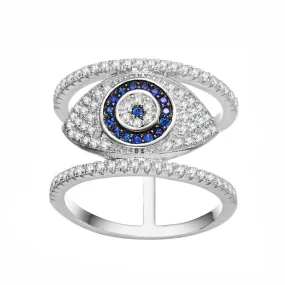 Women's Fashion CZ Evil eye Ring